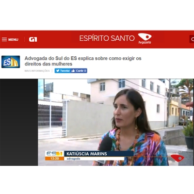 Katiuscia Marins fala à TV Gazeta sobre direitos das mulhere...
