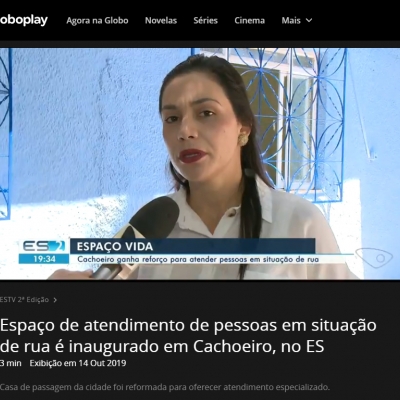 Eliza Thomaz fala às TVs locais sobre novo espaço para popul...