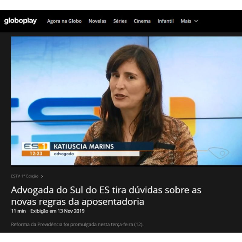Reforma da Previdência: TV Gazeta entrevista Katiuscia Marins