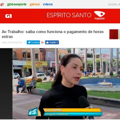 Eliza Thomaz concede entrevista à TV Gazeta