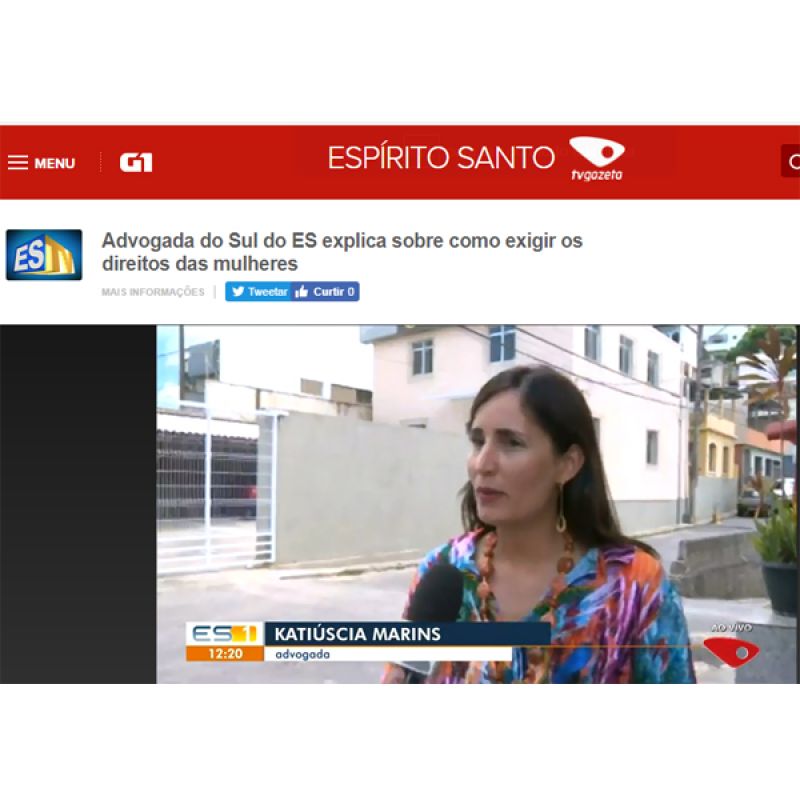 Katiuscia Marins fala à TV Gazeta sobre direitos das mulheres